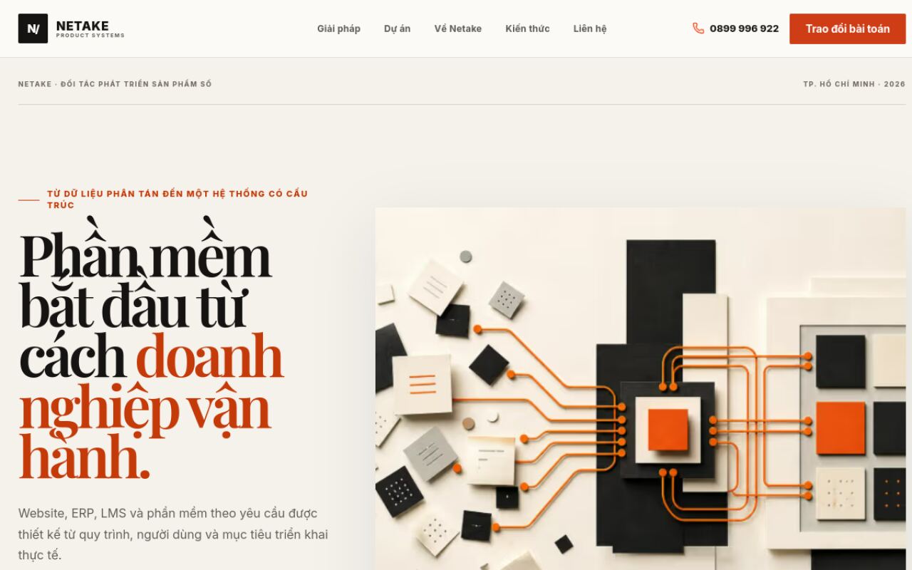 Giao diện NetAke Company